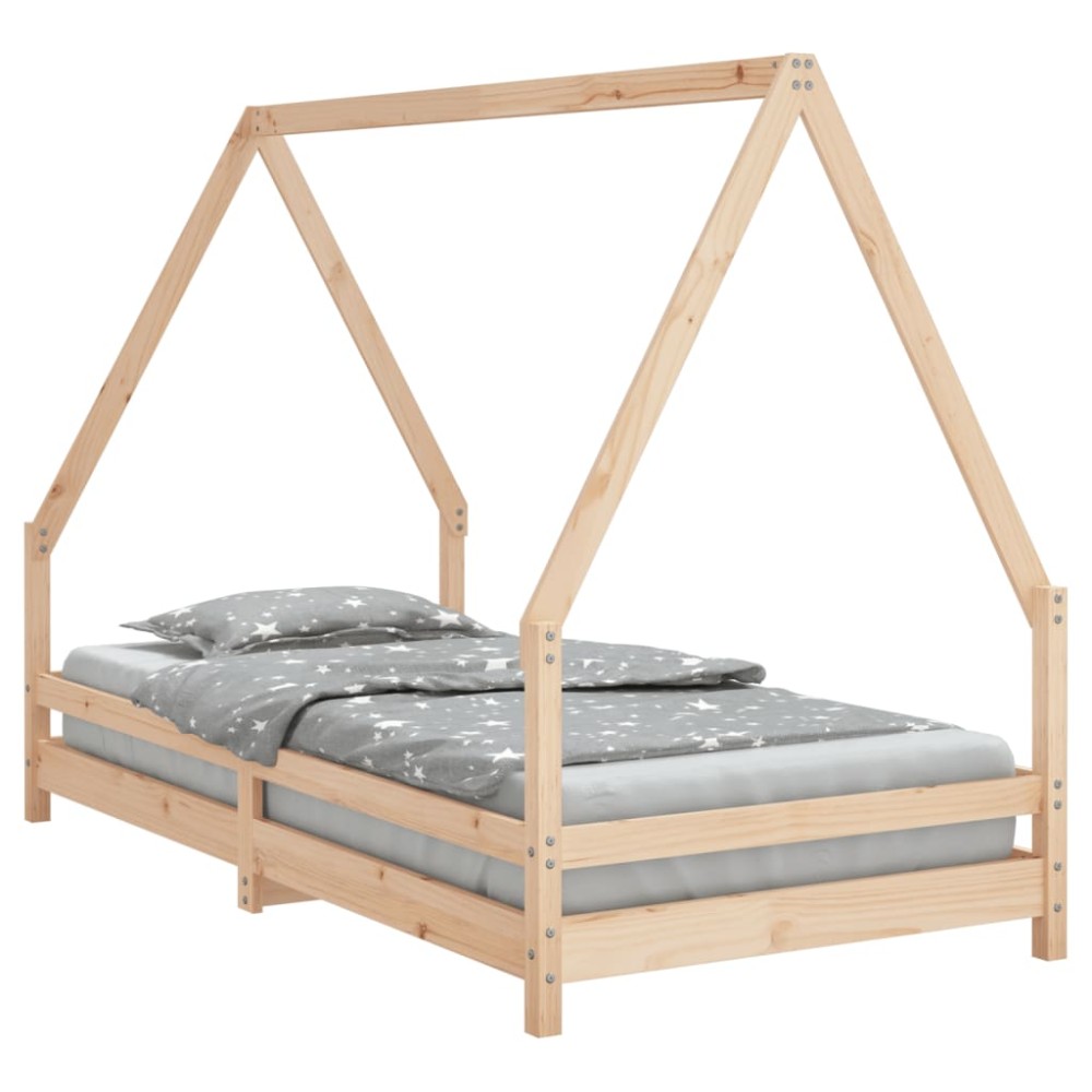 vidaXL Cadru de pat pentru copii, 90x190 cm, lemn masiv de pin