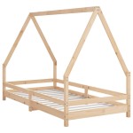 vidaXL Cadru de pat pentru copii, 90x190 cm, lemn masiv de pin