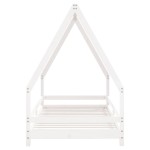 vidaXL Cadru de pat pentru copii, alb, 90x190 cm, lemn masiv de pin vidaXL Cadru de pat pentru copii, alb, 90x190 cm, lemn masiv de pin