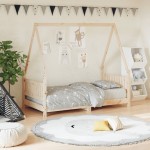 vidaXL Cadru de pat pentru copii, 80x160 cm, lemn masiv de pin vidaXL Cadru de pat pentru copii, 80x160 cm, lemn masiv de pin