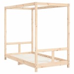 vidaXL Cadru de pat pentru copii, 80x160 cm, lemn masiv de pin vidaXL Cadru de pat pentru copii, 80x160 cm, lemn masiv de pin