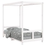 vidaXL Cadru de pat pentru copii, 80x160 cm, lemn masiv de pin