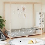 vidaXL Cadru de pat pentru copii, 80x200 cm, lemn masiv de pin vidaXL Cadru de pat pentru copii, 80x200 cm, lemn masiv de pin