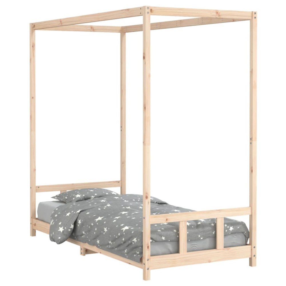 vidaXL Cadru pat pentru copii, 90x200 cm, lemn masiv de pin