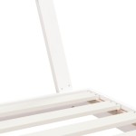 vidaXL Cadru de pat pentru copii, alb, 70x140 cm, lemn masiv de pin vidaXL Cadru de pat pentru copii, alb, 70x140 cm, lemn masiv de pin
