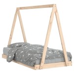 vidaXL Cadru de pat pentru copii, 80x160 cm, lemn masiv de pin vidaXL Cadru de pat pentru copii, 80x160 cm, lemn masiv de pin