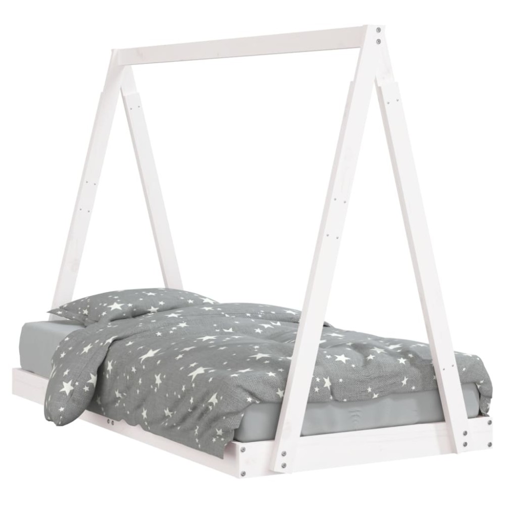 vidaXL Cadru de pat pentru copii, 80x160 cm, lemn masiv de pin