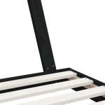 vidaXL Cadru de pat pentru copii, negru, 80x160 cm, lemn masiv de pin vidaXL Cadru de pat pentru copii, negru, 80x160 cm, lemn masiv de pin