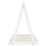 vidaXL Cadru de pat pentru copii, alb, 90x190 cm, lemn masiv de pin vidaXL Cadru de pat pentru copii, alb, 90x190 cm, lemn masiv de pin