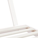 vidaXL Cadru de pat pentru copii, alb, 90x190 cm, lemn masiv de pin vidaXL Cadru de pat pentru copii, alb, 90x190 cm, lemn masiv de pin