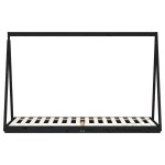 vidaXL Cadru de pat pentru copii, negru, 80x200 cm, lemn masiv de pin vidaXL Cadru de pat pentru copii, negru, 80x200 cm, lemn masiv de pin