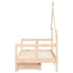vidaXL Cadru de pat copii cu sertare, 80x160 cm, lemn masiv pin vidaXL Cadru de pat copii cu sertare, 80x160 cm, lemn masiv pin
