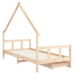 vidaXL Cadru de pat cu sertare de copii, 90x200 cm, lemn masiv pin vidaXL Cadru de pat cu sertare de copii, 90x200 cm, lemn masiv pin