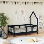 vidaXL Cadru de pat pentru copii, 70x140 cm, lemn masiv de pin vidaXL Cadru de pat pentru copii, 70x140 cm, lemn masiv de pin