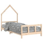vidaXL Cadru de pat pentru copii, 90x190 cm, lemn masiv de pin vidaXL Cadru de pat pentru copii, 90x190 cm, lemn masiv de pin