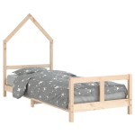 vidaXL Cadru de pat pentru copii, 80x200 cm, lemn masiv de pin vidaXL Cadru de pat pentru copii, 80x200 cm, lemn masiv de pin