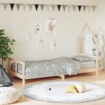 vidaXL Cadru de pat pentru copii, 80x200 cm, lemn masiv de pin vidaXL Cadru de pat pentru copii, 80x200 cm, lemn masiv de pin