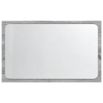 vidaXL Oglindă de baie LED, gri sonoma, 60x8,5x38 cm lemn prelucrat