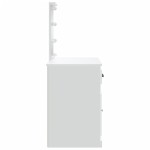 vidaXL Masă de toaletă cu LED-uri, alb, 90x42x132,5 cm vidaXL Masă de toaletă cu LED-uri, alb, 90x42x132,5 cm