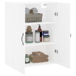 vidaXL Dulap montat pe perete, alb, 69,5x34x90 cm, lemn prelucrat vidaXL Dulap montat pe perete, alb, 69,5x34x90 cm, lemn prelucrat