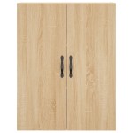 vidaXL Dulap TV pe perete stejar sonoma, 69,5x34x90 cm, lemn prelucrat