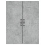 vidaXL Dulap pe perete, gri beton, 69,5x34x90 cm, lemn prelucrat