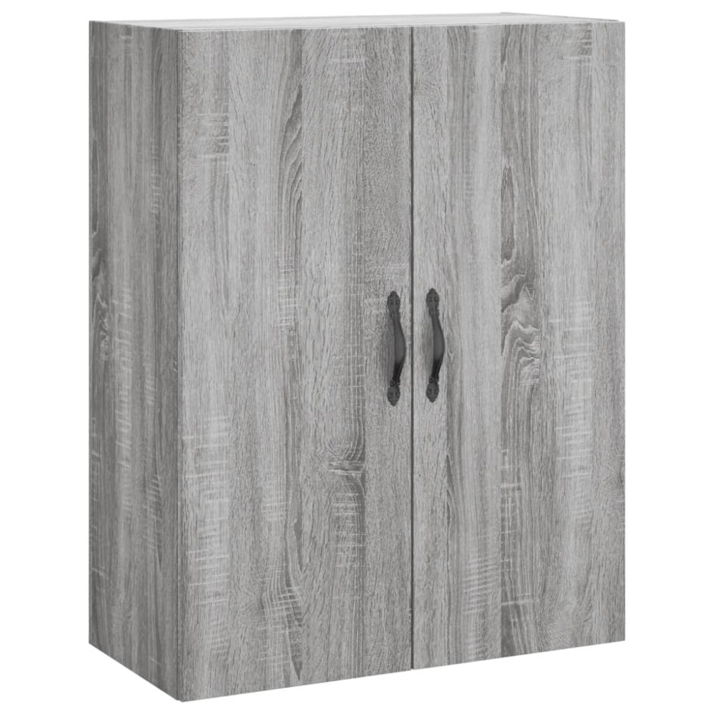 vidaXL Dulap pe perete, sonoma gri, 69,5x34x90 cm, lemn prelucrat