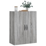vidaXL Dulap pe perete, sonoma gri, 69,5x34x90 cm, lemn prelucrat