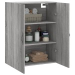 vidaXL Dulap pe perete, sonoma gri, 69,5x34x90 cm, lemn prelucrat