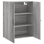 vidaXL Dulap pe perete, sonoma gri, 69,5x34x90 cm, lemn prelucrat