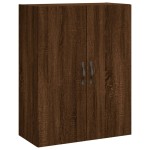 vidaXL Dulap pe perete, stejar maro, 69,5x34x90 cm, lemn prelucrat
