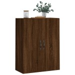 vidaXL Dulap pe perete, stejar maro, 69,5x34x90 cm, lemn prelucrat