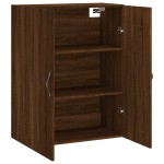 vidaXL Dulap pe perete, stejar maro, 69,5x34x90 cm, lemn prelucrat