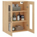 vidaXL Dulap TV pe perete stejar sonoma, 69,5x34x90 cm, lemn prelucrat