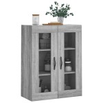 vidaXL Dulap pe perete, sonoma gri, 69,5x34x90 cm, lemn prelucrat