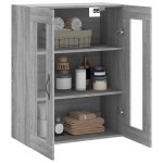 vidaXL Dulap pe perete, sonoma gri, 69,5x34x90 cm, lemn prelucrat