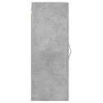 vidaXL Dulap de perete, gri beton, 34,5x34x90 cm, lemn prelucrat