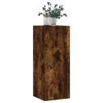 vidaXL Dulap de perete, stejar fumuriu, 34,5x34x90 cm, lemn prelucrat