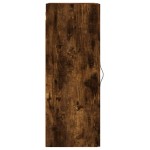 vidaXL Dulap de perete, stejar fumuriu, 34,5x34x90 cm, lemn prelucrat