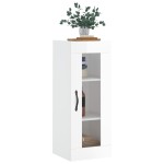 vidaXL Dulap montat pe perete, alb extralucios, 34,5x34x90 cm vidaXL Dulap montat pe perete, alb extralucios, 34,5x34x90 cm
