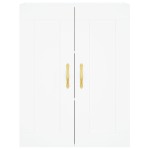 vidaXL Dulap montat pe perete, alb, 69,5x34x90 cm, lemn prelucrat