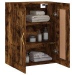 vidaXL Dulap pe perete, stejar afumat, 69,5x34x90 cm, lemn prelucrat