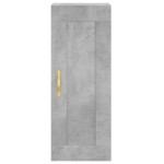 vidaXL Dulap de perete, gri beton, 34,5x34x90 cm, lemn prelucrat
