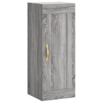 vidaXL Dulap de perete, gri sonoma, 34,5x34x90 cm, lemn prelucrat vidaXL Dulap de perete, gri sonoma, 34,5x34x90 cm, lemn prelucrat