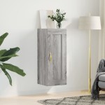 vidaXL Dulap de perete, gri sonoma, 34,5x34x90 cm, lemn prelucrat vidaXL Dulap de perete, gri sonoma, 34,5x34x90 cm, lemn prelucrat