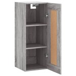 vidaXL Dulap de perete, gri sonoma, 34,5x34x90 cm, lemn prelucrat vidaXL Dulap de perete, gri sonoma, 34,5x34x90 cm, lemn prelucrat