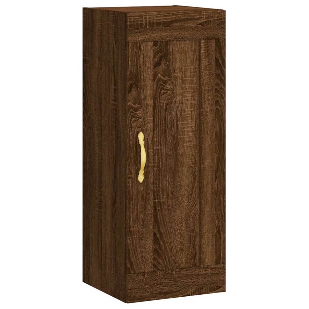 vidaXL Dulap de perete, maro stejar, 34,5x34x90 cm, lemn prelucrat