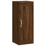 vidaXL Dulap de perete, maro stejar, 34,5x34x90 cm, lemn prelucrat