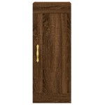 vidaXL Dulap de perete, maro stejar, 34,5x34x90 cm, lemn prelucrat