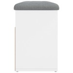vidaXL Bancă de pantofi, alb, 82x32x45,5 cm, lemn prelucrat vidaXL Bancă de pantofi, alb, 82x32x45,5 cm, lemn prelucrat